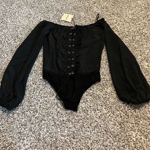 Superdown lace up body suit